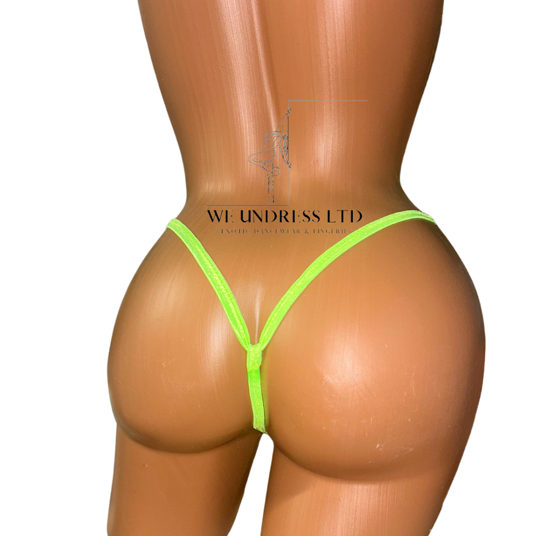 Neon yellow Y-Thong