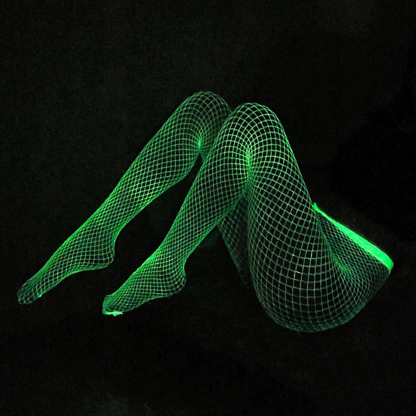 Glow in the dark Fishnet stockings